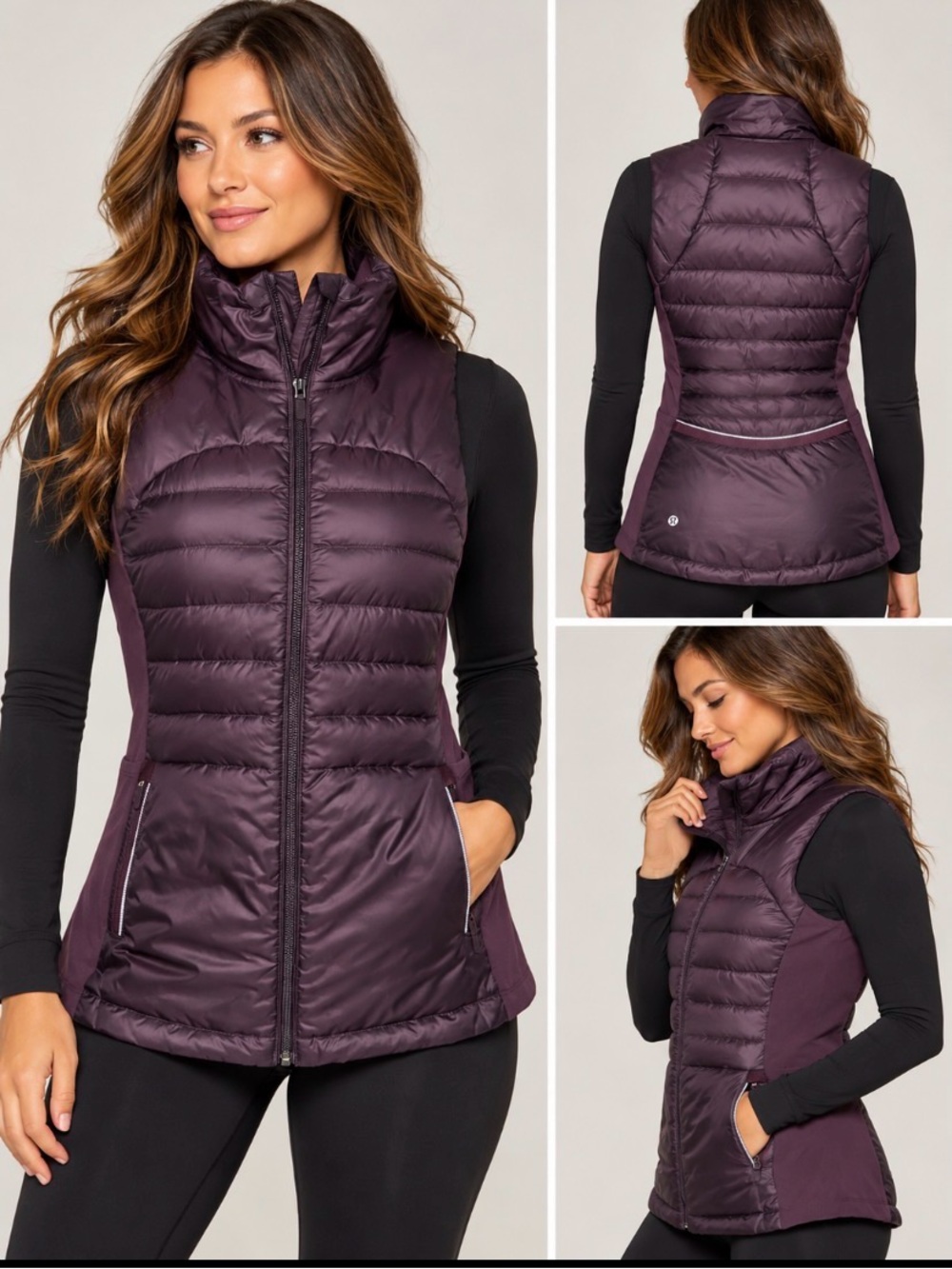 Lululemon Run For It Down Puffer Vest Plum Purple Size 2
